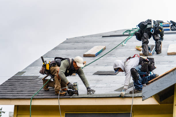 Professional Gutter Installation technician working in Whitehall, OH